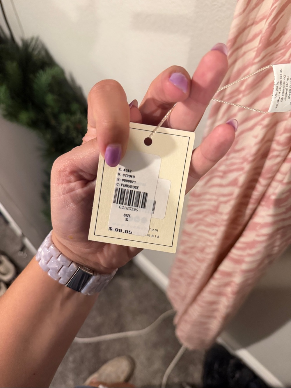 Sleeveless Pink Stripe Maxi Dress with V-Neck - Picture 4 of 5